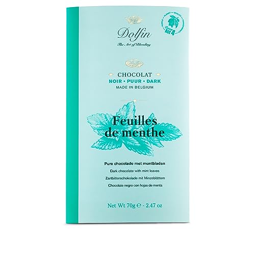 Dolfin - Zartbitterschokolade 51% mit Minze 70g von DOLFIN
