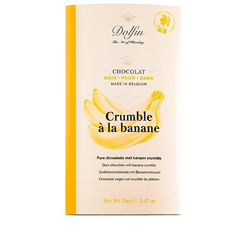 Dolfin - Zartbitterschokolade mit Bananenstreusel 70g von DOLFIN