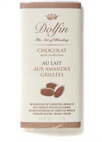 Tablette, lait aux amandes grillées, Tafelschokolade, Vollmilch mit geröst. Mandeln, 70 g von DOLFIN