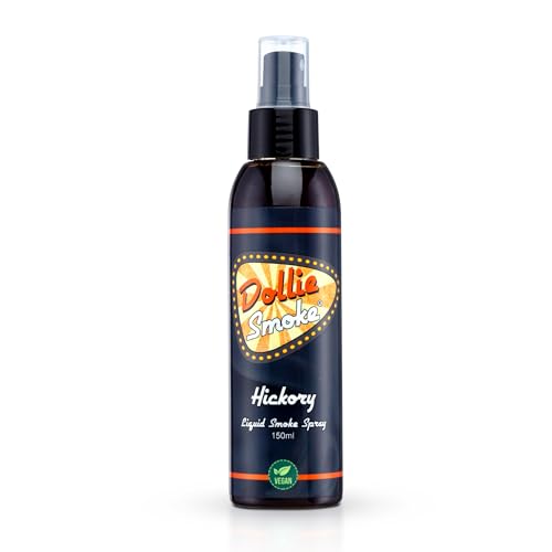 Dollie Hickory Liquid Smoke Spray 150ml - Flüssigrauch Vegan, verleiht Ihren Gerichten ein authentisches Raucharoma und einen rauchigen Grillgeschmack Dollie Hickory Liquid Smoke Spray 150ml - Flüssigrauch Vegan, verleiht Ihren Gerichten ein authentisches Raucharoma und einen rauchigen Grillgeschmack von Dollie Sauce