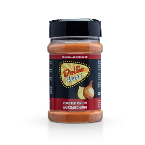 Dollie Roasted Onion Gewürz Grillgewürz 220g Gewürzmischung - perfekt für Fleisch, gegrilltes, Hackfleisch,Burger, Kartoffelgerichte, Gemüse & Dips Dollie Roasted Onion Gewürz Grillgewürz 220g Gewürzmischung - perfekt für Fleisch, gegrilltes, Hackfleisch,Burger, Kartoffelgerichte, Gemüse & Dips von Dollie Sauce