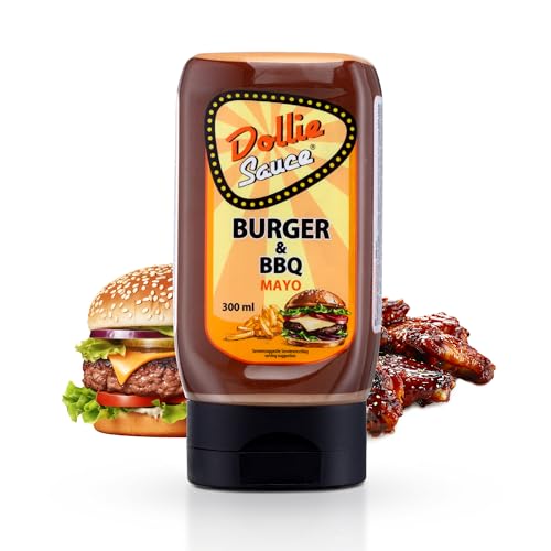 Dollie Sauce Burger BBQ + Grill Mayo - Holländische Sauce, Perfekt für Burger, BBQ, Grillen, Sandwich, Hot Dogs, Dippen, 300ml Dollie Sauce Burger BBQ + Grill Mayo - Holländische Sauce, Perfekt für Burger, BBQ, Grillen, Sandwich, Hot Dogs, Dippen, 300ml von Dollie Sauce