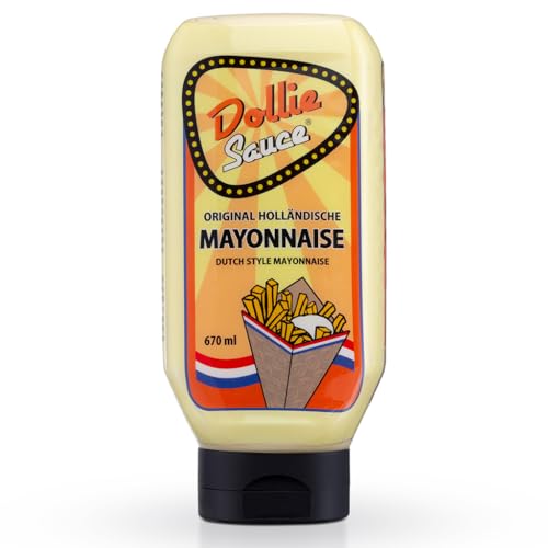 Dollie Sauce Dutch Style Mayonnaise | Original Holländische Mayo | Satte 670ml | Mayo wie in Holland am Imbiss | Einfach Megalecker Dollie Sauce Dutch Style Mayonnaise | Original Holländische Mayo | Satte 670ml | Mayo wie in Holland am Imbiss | Einfach Megalecker von Dollie Sauce