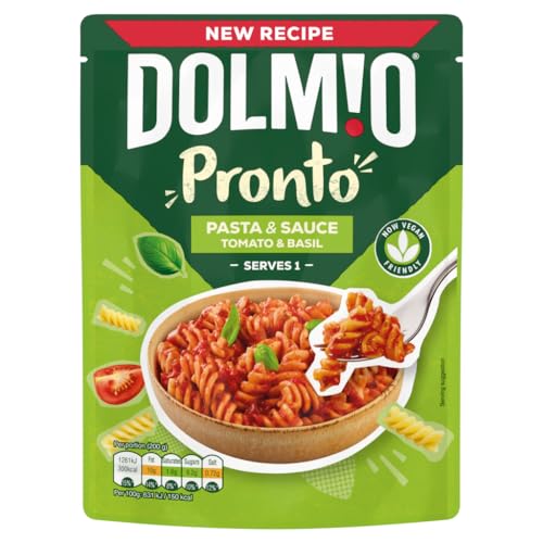 Dolmio Pasta Pronto serviert eine mit Tomate und Basilikum 200g von DOLMIO