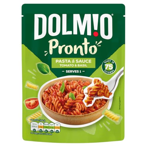 Dolmio Pasta Pronto serviert eine mit Tomate und Basilikum 200g von DOLMIO