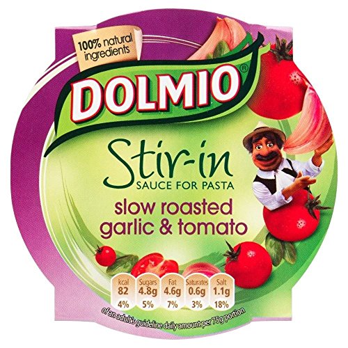 Dolmio Stir-in Sauce - langsam geröstet Knoblauch & Tomaten (150 g) - Packung mit 2 von Dolmio