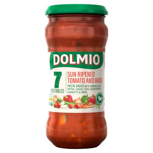 Dolmio Tomaten- und Basilikum-Nudelsoße mit Sonnenreifen, 350 g von DOLMIO