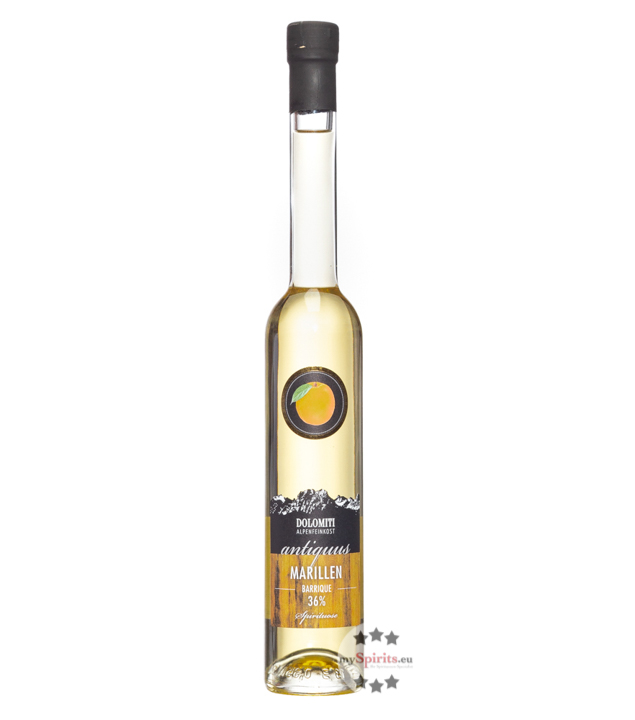 Dolomiti Antiquus Marille Barrique  (36 % Vol., 0,35 Liter) von Dolomiti Alpenfeinkost