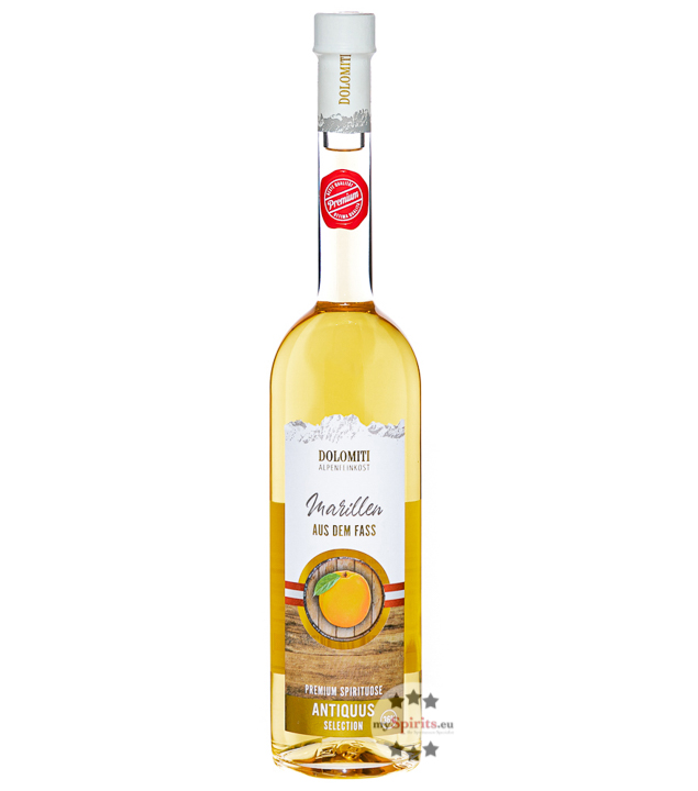 Dolomiti Antiquus Marille Barrique 0,7l (36 % Vol., 0,7 Liter) von Dolomiti Alpenfeinkost