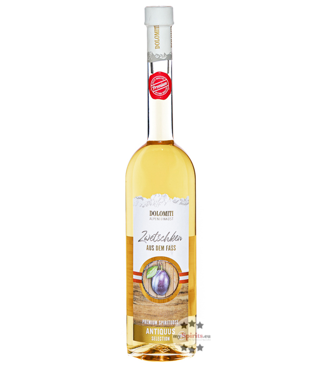 Dolomiti Antiquus Zwetschke Barrique 0,7l (36 % vol., 0,7 Liter) von Dolomiti Alpenfeinkost