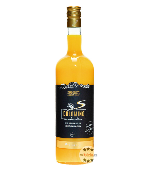 Dolomiti Bombardino Dolomino Eierlikör  (16 % vol., 1,0 Liter) von Dolomiti Alpenfeinkost