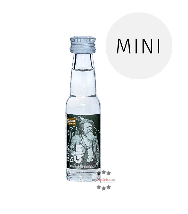 Dolomiti Dry Gin Dolomitenmann  (42 % Vol., 0,02 Liter) von Dolomiti Alpenfeinkost