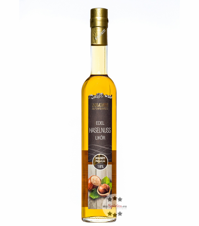 Dolomiti Edel Haselnuss Likör (18 % Vol., 0,5 Liter) von Dolomiti Alpenfeinkost