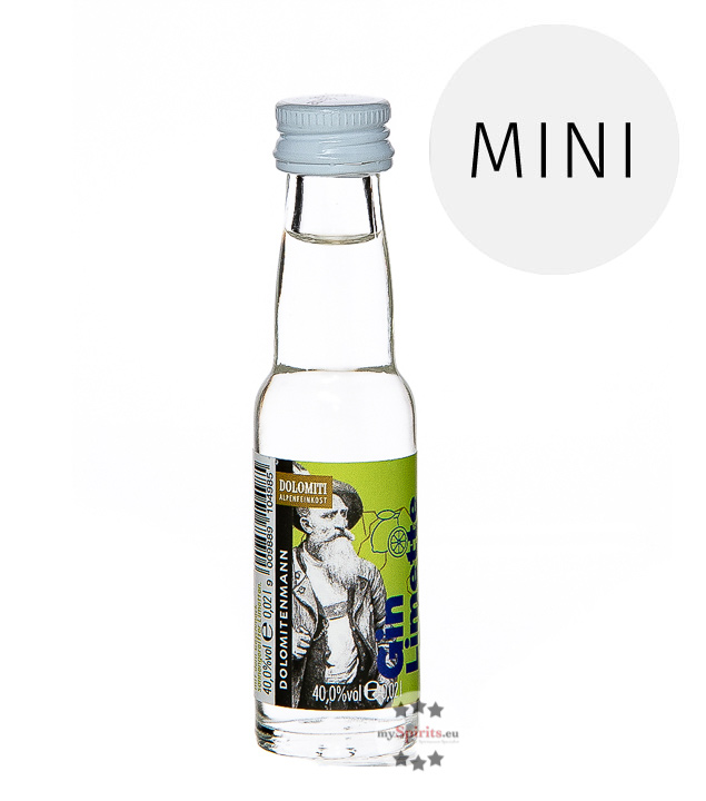 Dolomiti Gin Limette Dolomitenmann  (40 % Vol., 0,02 Liter) von Dolomiti Alpenfeinkost