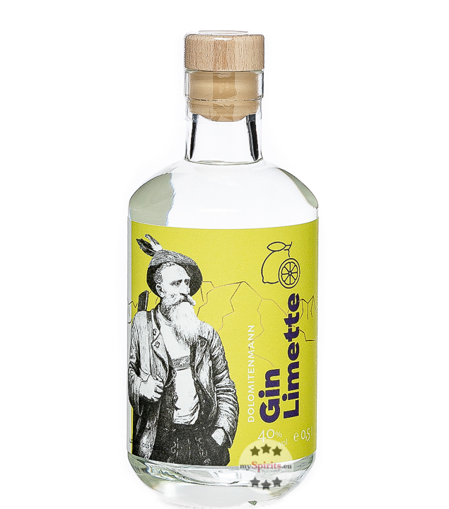 Dolomiti Gin Limette Dolomitenmann (40 % Vol., 0,5 Liter) von Dolomiti Alpenfeinkost