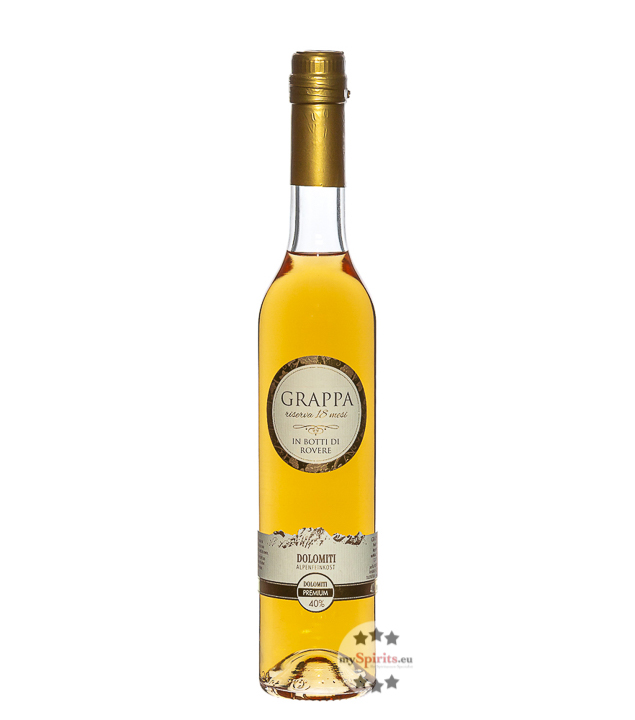 Dolomiti Grappa Riserva (40 % Vol., 0,5 Liter) von Dolomiti Alpenfeinkost