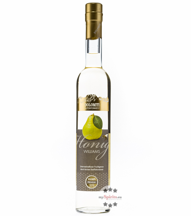 Dolomiti Honig Williams Schnaps (35 % Vol., 0,5 Liter) von Dolomiti Alpenfeinkost