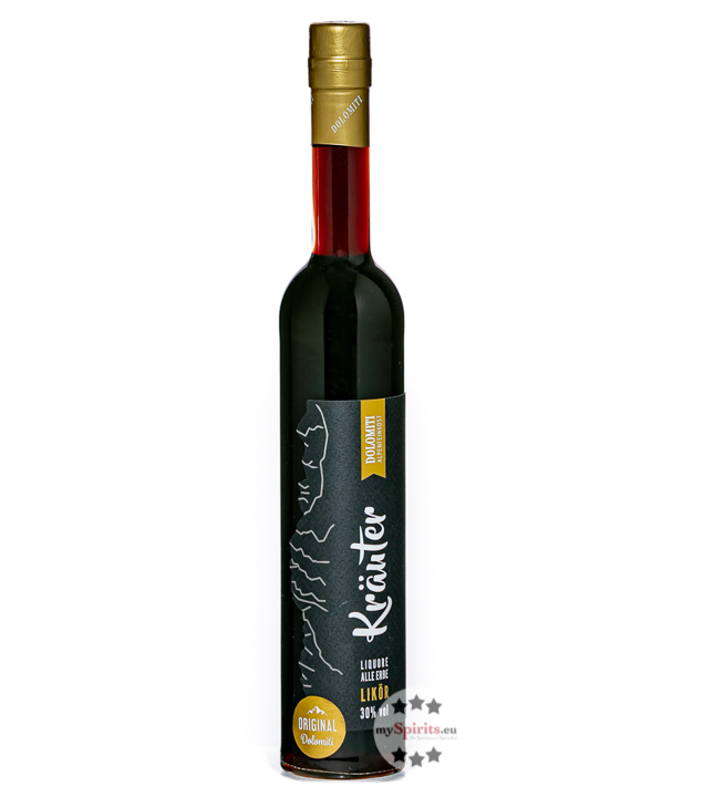 Dolomiti Kräuter Likör Dolomiten-Kräuter (30 % Vol., 0,5 Liter) von Dolomiti Alpenfeinkost