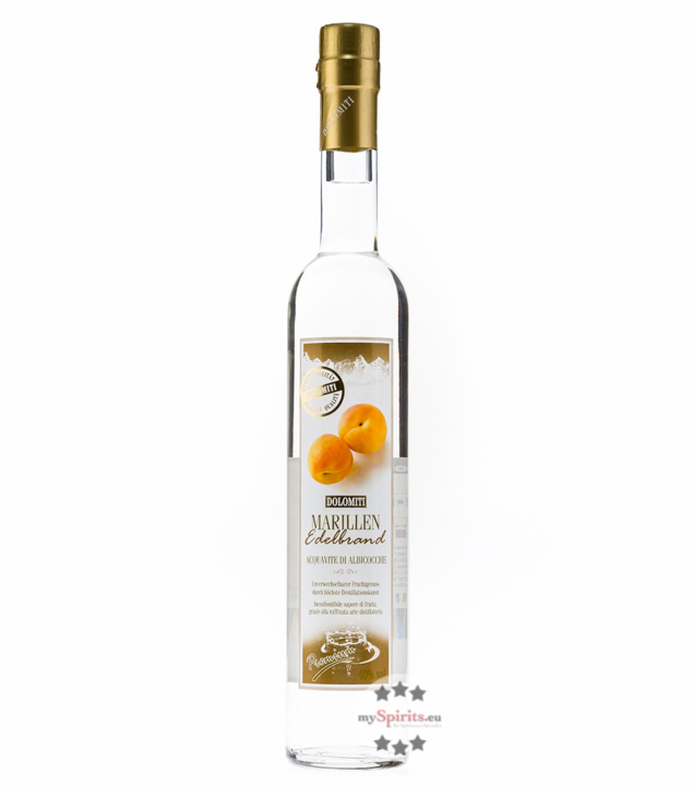 Dolomiti Marillen Edelbrand  (40 % Vol., 0,5 Liter) von Dolomiti Alpenfeinkost