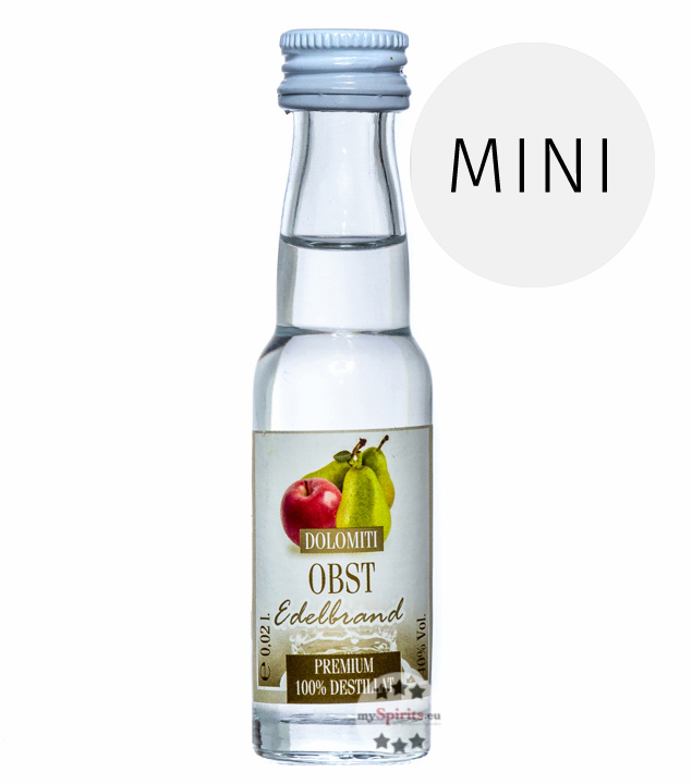 Dolomiti Obst Edelbrand  (40% Vol., 0,02 Liter) von Dolomiti Alpenfeinkost