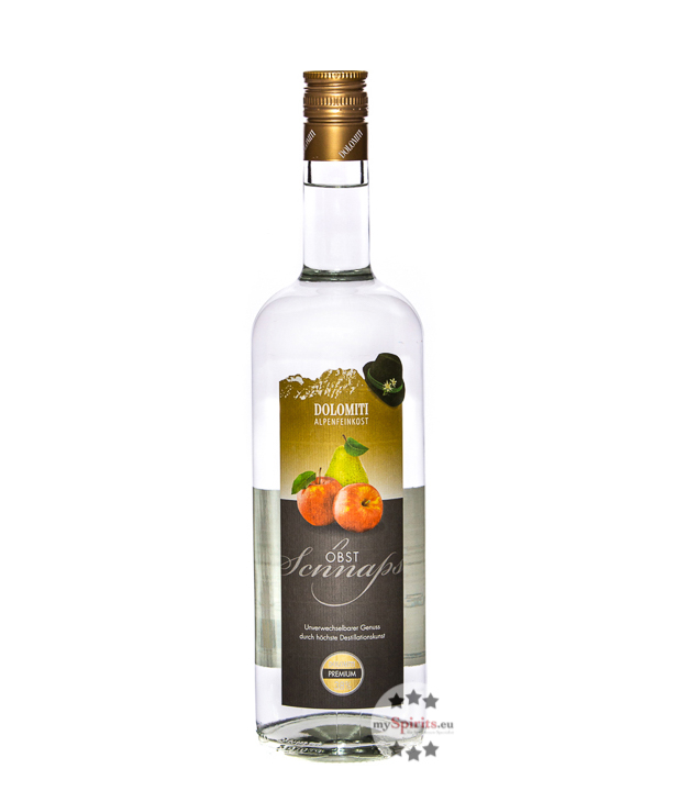 Dolomiti Obstschnaps (38 % Vol., 1,0 Liter) von Dolomiti Alpenfeinkost