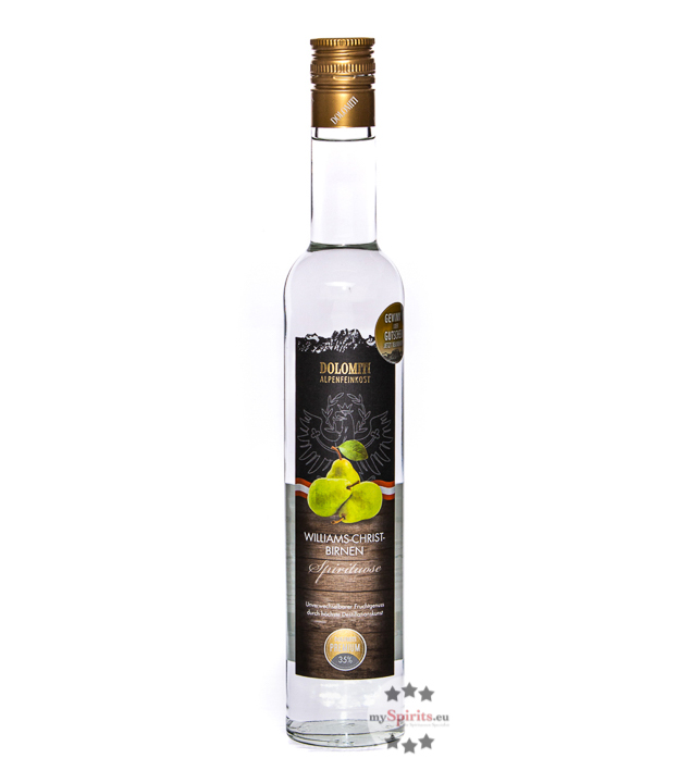 Dolomiti Williams-Birnen Schnaps  (35 % Vol., 0,5 Liter) von Dolomiti Alpenfeinkost