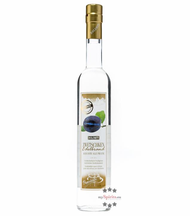 Dolomiti Zwetschken Edelbrand Premium (40 % Vol., 0,5 Liter) von Dolomiti Alpenfeinkost