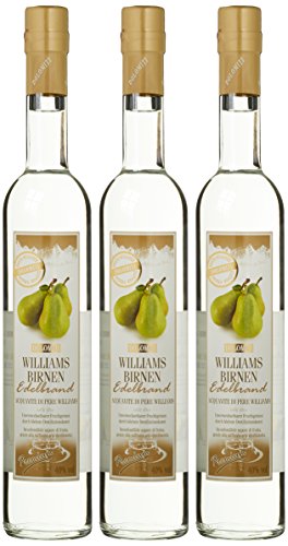 DOLOMITI Williams Edelbrand 40% vol. | Williams Christ Birnenbrand | fruchtiger Brand aus Williams-Christ-Birnen | 3 x 0.5 Liter DOLOMITI Williams Edelbrand 40% vol. | Williams Christ Birnenbrand | fruchtiger Brand aus Williams-Christ-Birnen | 3 x 0.5 Liter von Dolomiti