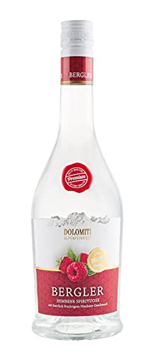 Dolomiti Bergler Himbeer (1 x 0.7 l)/ Wunderbarer Himbeer Schnaps aus den Alpen / Geschmacksexplosion / Echt Himbeerig / Bergler aus besten Himbeeren von DOLOMITI ALPENFEINKOST