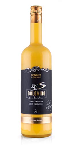 Dolomino - der Bombardino von Dolomiti 16% vol.│cremiger Eier-Likör mit Rum verfeinert│ 1 x 1 Liter/Der Hit aus den Bergen/Ideal beim Apres Ski aber auch zuhause/Warm und kalt ein Genuss von DOLOMITI ALPENFEINKOST