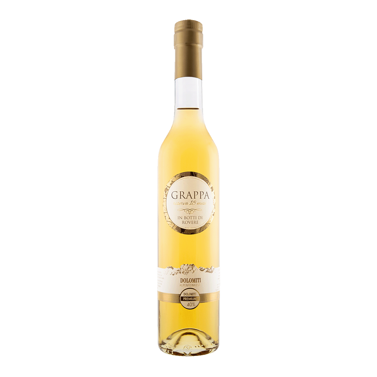 Dolomiti Grappa affinata 40% vol von Dolomiti