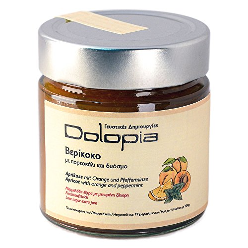 Dolopia - Aprikosen Fruchtaufstrich mit Orange und Minze, 280g von Dolopia