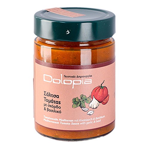Dolopia - Tomatensauce Mediterran mit Basilikum und Knoblauch, 350g Dolopia - Tomatensauce Mediterran mit Basilikum und Knoblauch, 350g von Dolopia