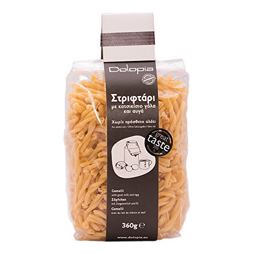 Dolopia - Zöpfchen mit Ziegenmilch und Ei, 360g | besondere Nudeln, Gourmet Nudeln, Feinkost Nudeln, Gourmet Pasta, Feinkost Pasta, Delikatess Pasta von Dolopia