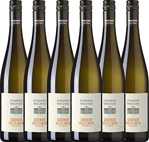 Grüner Veltliner Federspiel Terrassen von Domäne Wachau - Weißwein 6 x 0,75l VINELLO - 6er - Weinpaket inkl. kostenlosem VINELLO.weinausgießer von Domäne Wachau