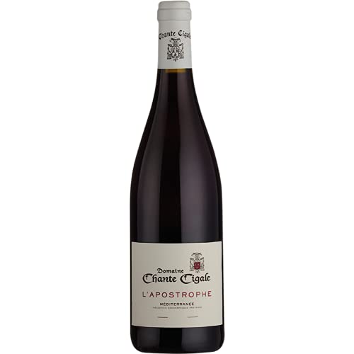 Domaine Chante Cigale L’Apostrophe Rouge, Pays de Méditerranée (Case of 6x75cl) Frankreich/Rhone, Rotwein (GRAPE GRENACHE 70%, CINSAULT 20%, SYRAH 10%) von Domaine Chante Cigale