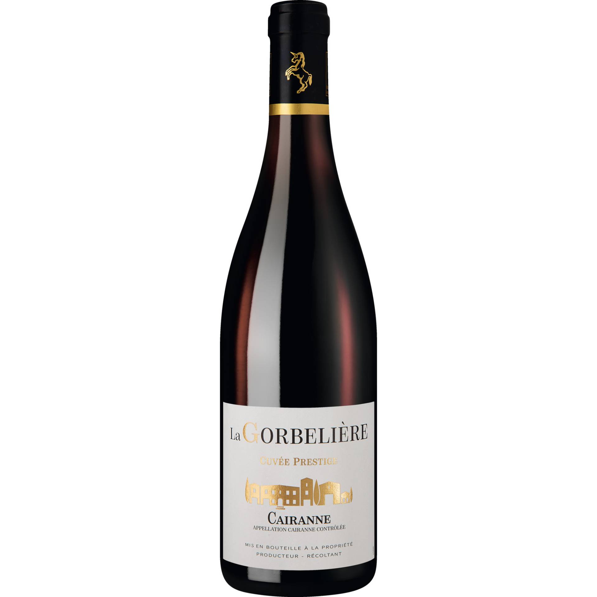 La Gorbelière Cuvée Prestige, Cairanne AOP, Rhône, 2020, Rotwein von Domaine Charles Carichon - 1272, route de la brunley - 84260 Sarrians - France