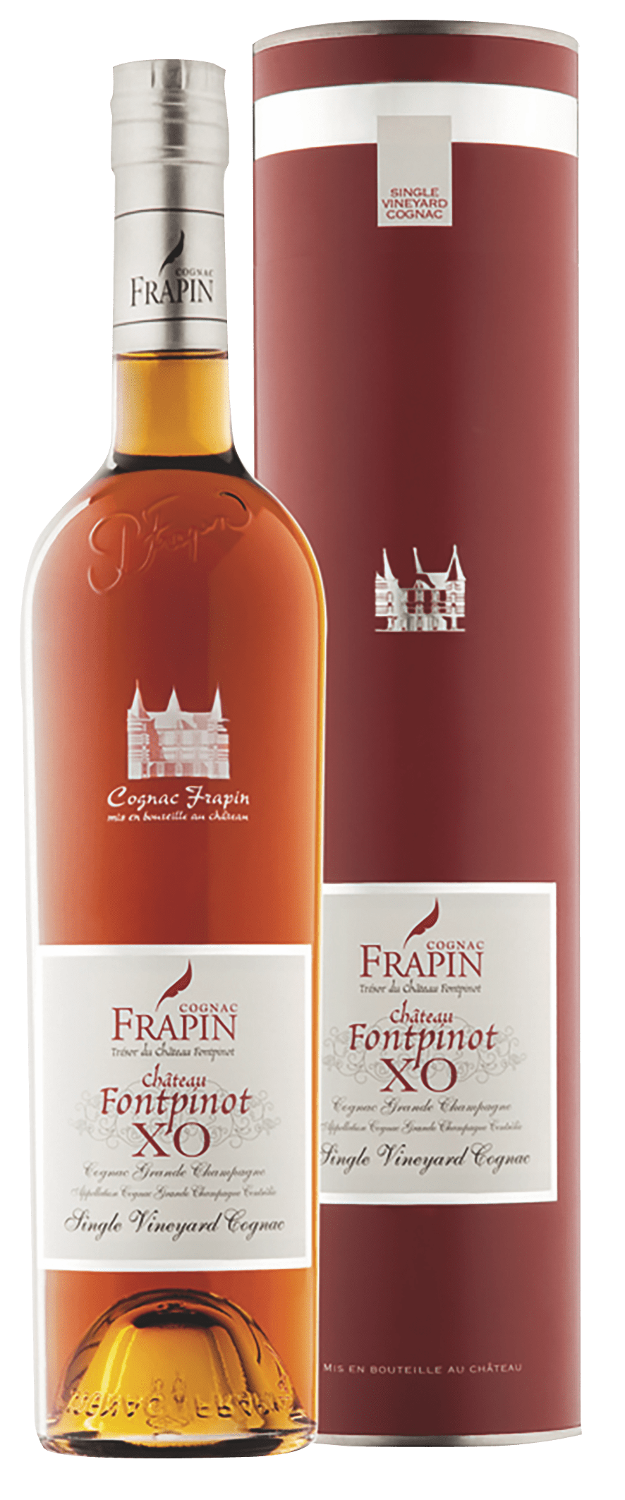 Cognac Château Fontpinot X.O. in Geschenkverpackung von Cognac Frapin