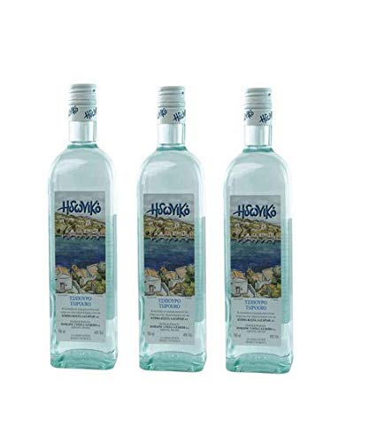 3x 700ml Tsipouro Idoniko ohne Anis 40% Vol. erstklassiger Tresterbrand Schnaps aus Griechenland - griechischer Raki im Set + Probiersachet Olivenöl 10ml oder Nescafe Frappe 2g 3x 700ml Tsipouro Idoniko ohne Anis 40% Vol. erstklassiger Tresterbrand Schnaps aus Griechenland - griechischer Raki im Set + Probiersachet Olivenöl 10ml oder Nescafe Frappe 2g von Domaine Costa Lazaridi S.A.