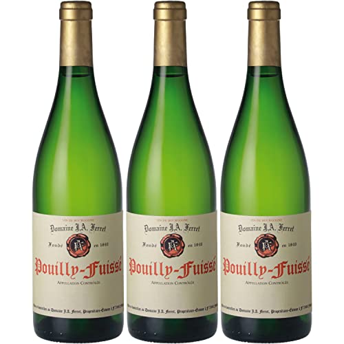Domaine Ferret Pouilly-Fuissé Weißwein Wein trocken Frankreich I Visando Paket (3 Flaschen) von Domaine Ferret