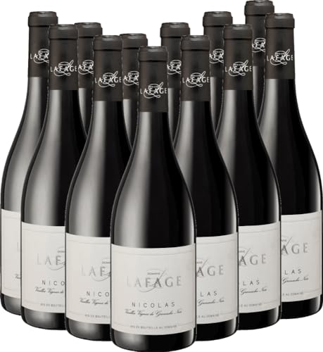 Nicolas Grenache Noir Vieilles Vignes Domaine Lafage Rotwein 12 x 0,75l VINELLO - 12 x Weinpaket inkl. kostenlosem VINELLO.weinausgießer von Domaine Lafage