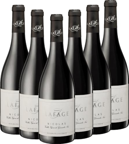 Nicolas Grenache Noir Vieilles Vignes Domaine Lafage Rotwein 6 x 0,75l VINELLO - 6 x Weinpaket inkl. kostenlosem VINELLO.weinausgießer von Domaine Lafage