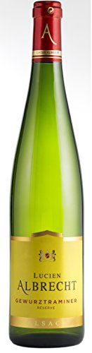 Gewürztraminer Reserve AOC 2022 von Lucien Albrecht (1x0,75l), feinherber Weißwein aus dem Elsaß von Domaine Lucien Albrecht