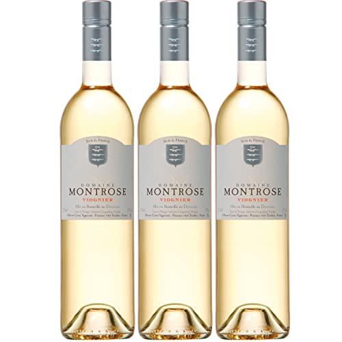 Domaine Montrose Viognier Weißwein Wein trocken Frankreich I Visando Paket (3 Flaschen) von Domaine Montrose