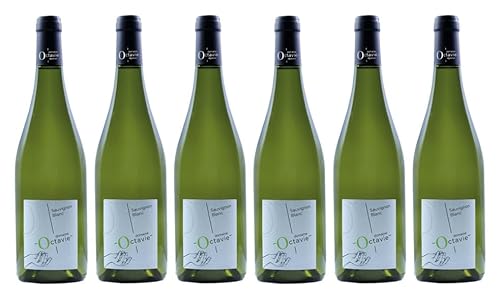 6x 0,75l - 2023er - Domaine Octavie - Sauvignon de Touraine A.O.P. - Loire - Frankreich - Weißwein trocken von Domaine Octavie