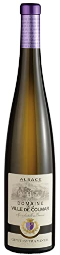 Domaine de la Ville de Colmar - Gewürztraminer Weisswein aus dem Elsass (1 x 0.75 l) von Domaine de la Ville de Colmar