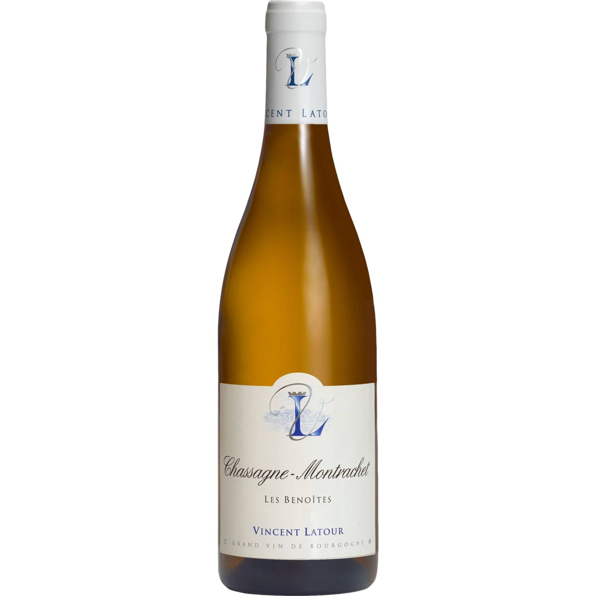 Chassagne Montrachet Les Benoites, Chassagne-Montrachet AOP, Burgund, 2020, Weißwein von Domaine Vincent Latour, 6, rue du 8 mai 1945, 21190 Meursault