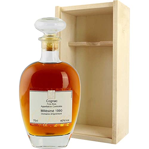 Cognac Jahrgang 1990 1990 Fins Bois AOC, Millésime Vegan Domaine d Aprement-Francois Giboin Frankreich 700ml-Fl von Domaine d Aprement-Francois Giboin