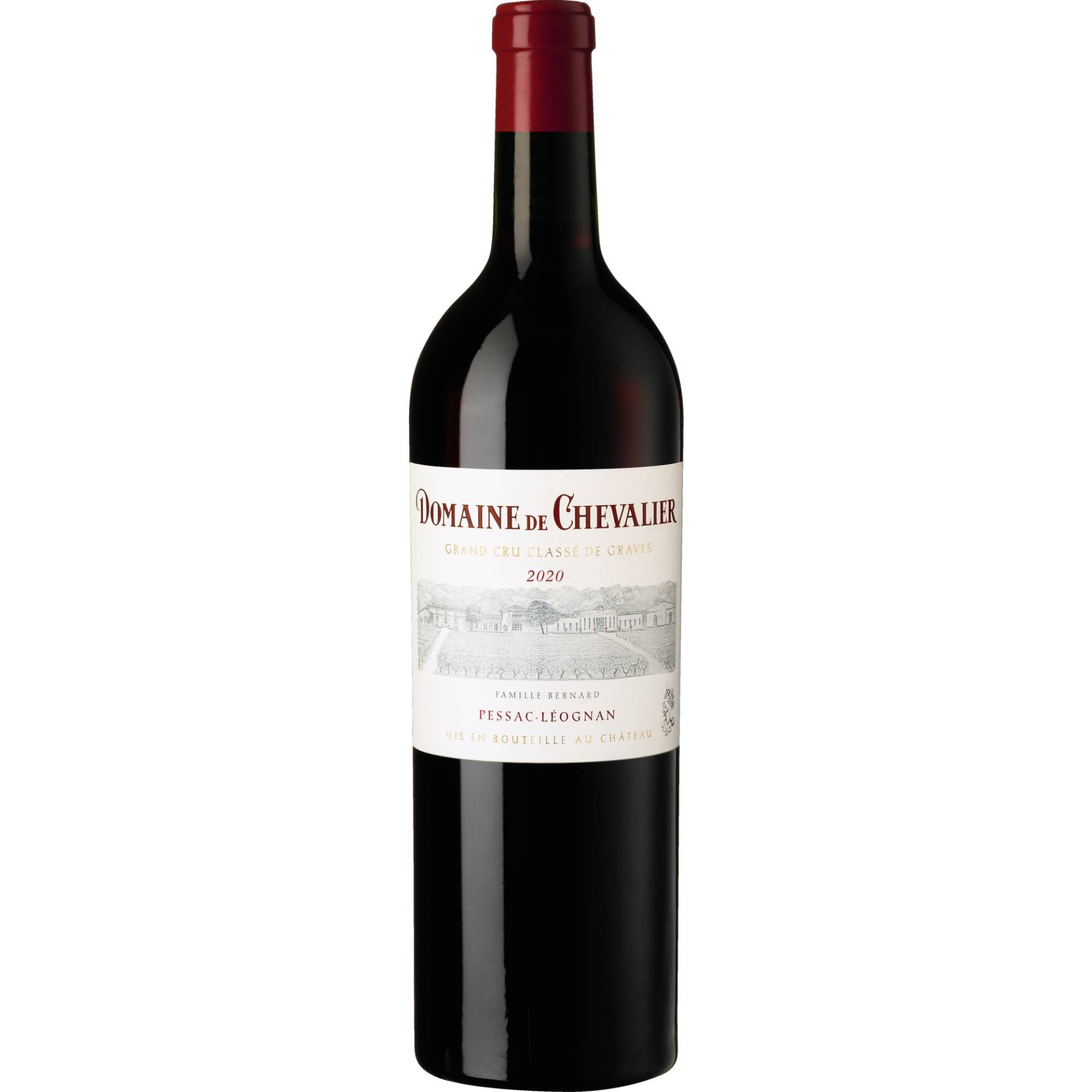 Domaine de Chevalier rouge, Pessac-Léognan AOP, Bordeaux, 2020, Rotwein Domaine de Chevalier rouge, Pessac-Léognan AOP, Bordeaux, 2020, Rotwein von Domaine de Chevalier, F-33850 Léognan