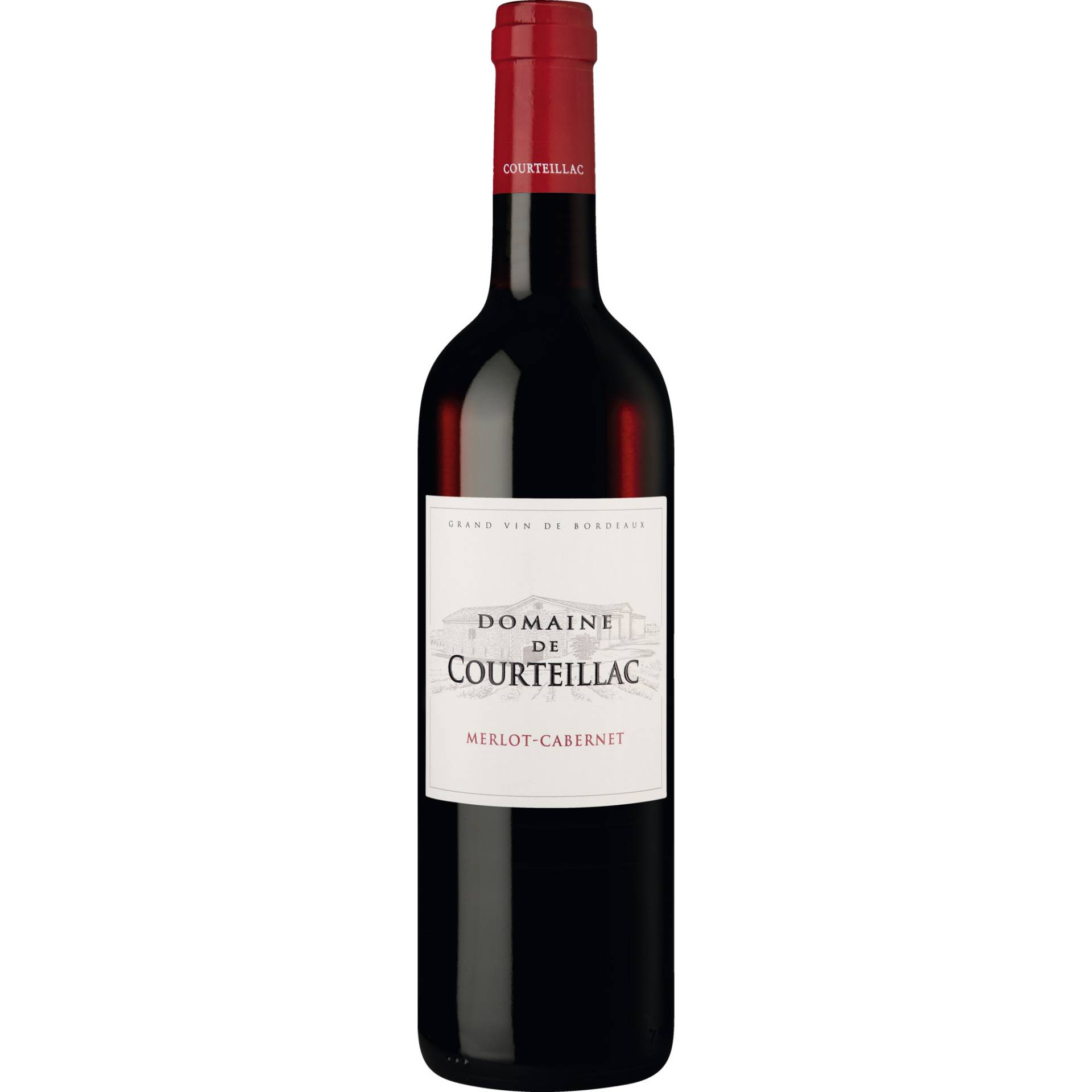 Domaine de Courteillac, Bordeaux Supérieur AOP, Bordeaux, 2021, Rotwein Domaine de Courteillac, Bordeaux Supérieur AOP, Bordeaux, 2021, Rotwein von Domaine de Courteillac, 33350 Ruch, France